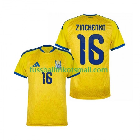 Fußballtrikots Ukraine Oleksandr Zinchenko 16 World Cup 2026 Kurzarm Heimtrikotsatz kaufen